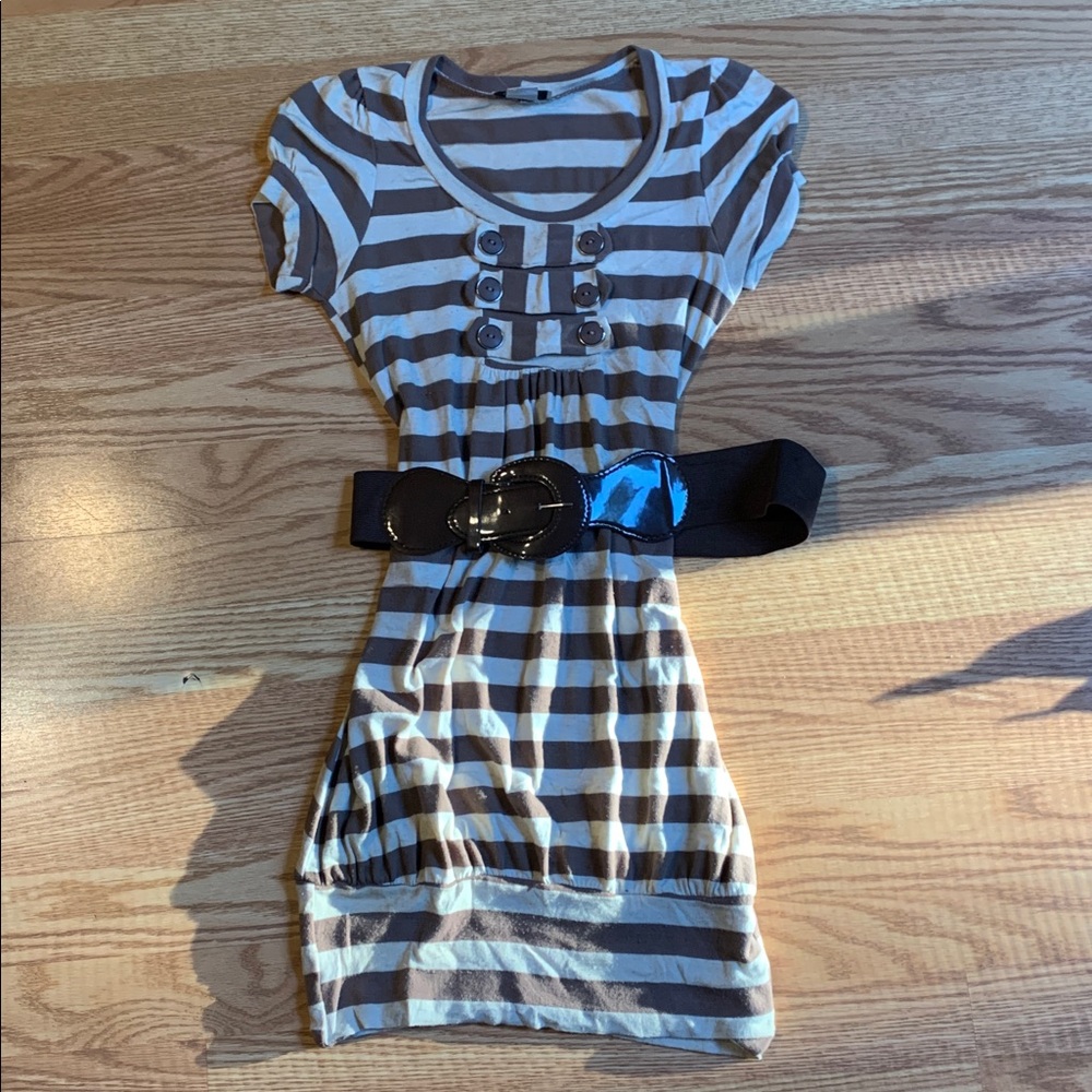 Chesley Brown and Cream Striped Top
